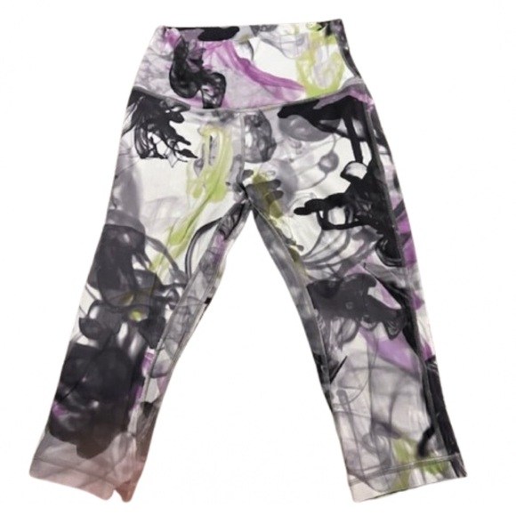 lululemon athletica Pants - Lululemon Throwback Print Align High-Rise Crop 17" Size 6